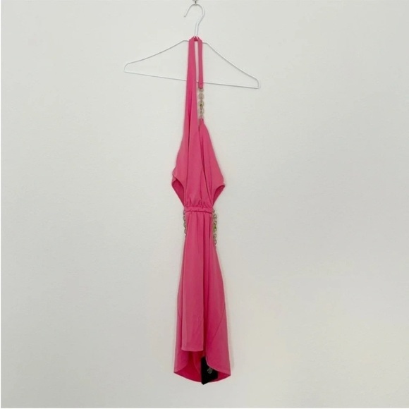 Dundas x Revolve Nyx Mini Chain Dress Pink Size Small NWT - Picture 4 of 8